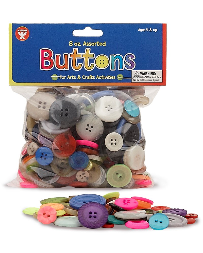 Nicole Carnival of Crafts Assorted Buttons for Crafts-4 oz bag