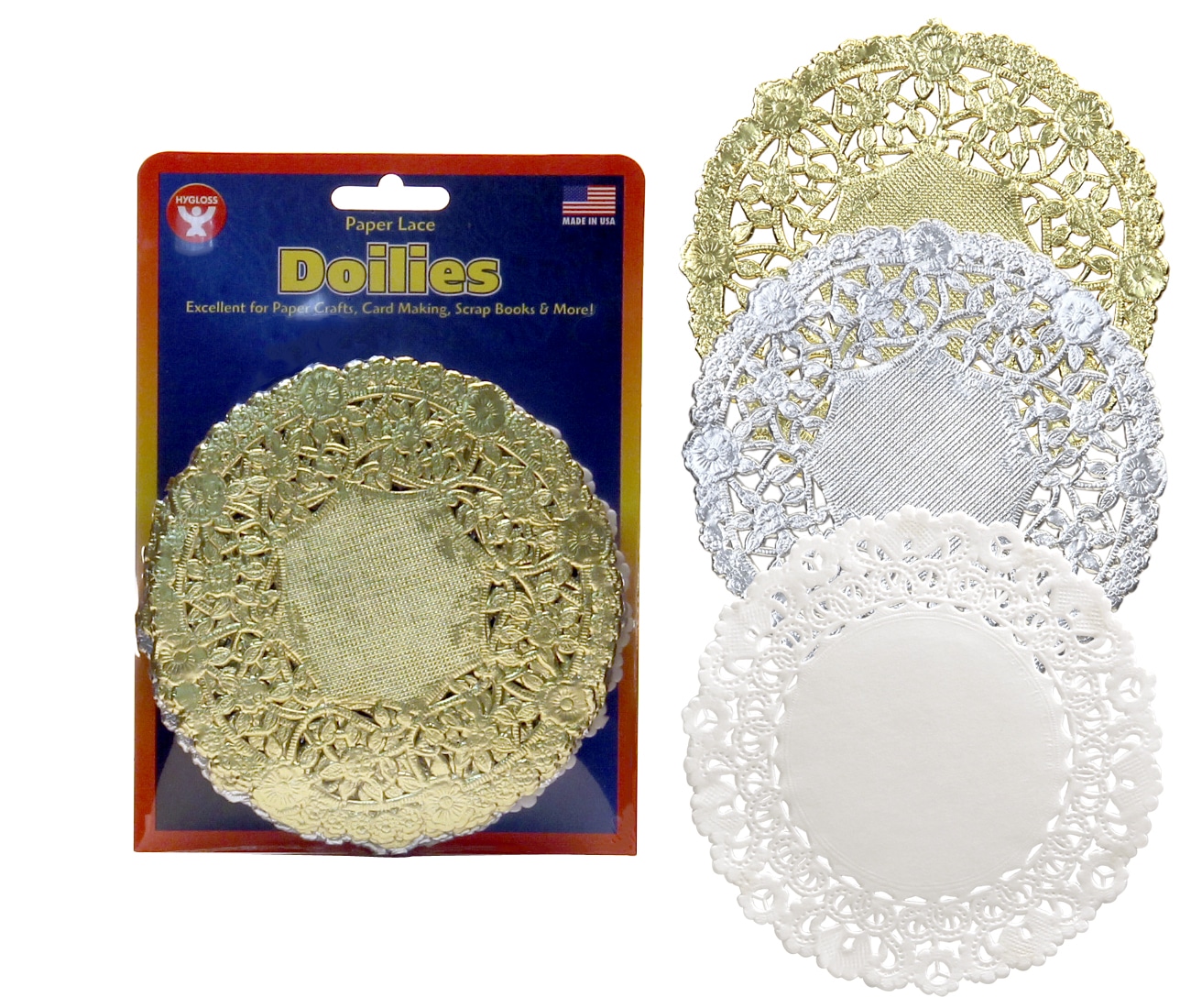 Parties Hygloss Products Heart Paper Doilies 4 Inch White Lace Doily for Decorations Crafts 100 Pack 