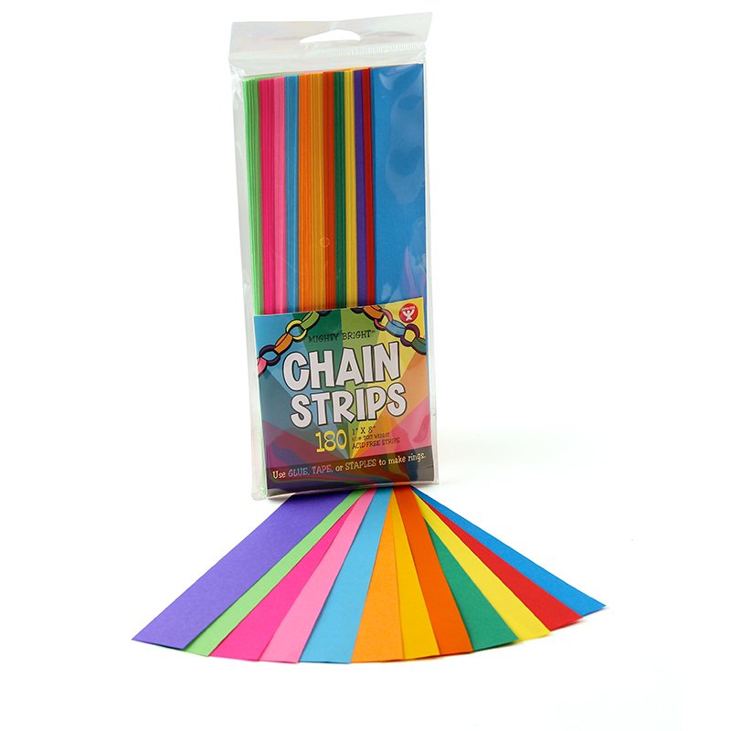 Super Strips 1" x 8" — 180 Non-Gummed Bright Chain Strips