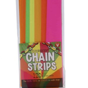 Super Strips 1"x8" - 120 Non-Gummed Fluorescent Chain Strips