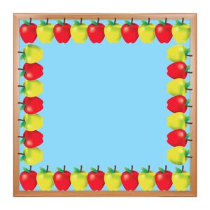 Classroom Border - Green and Red Apples Border