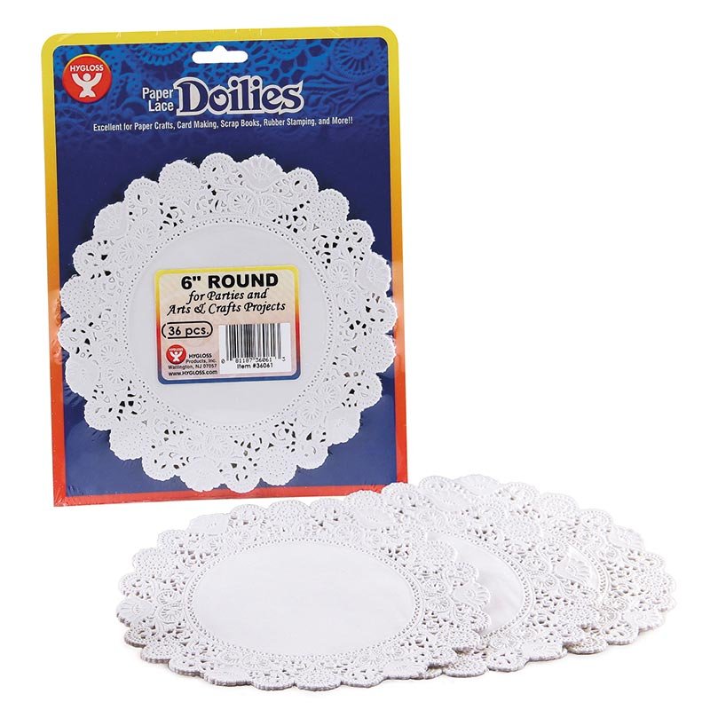 Hygloss Products 12 Inch Gold Foil Doilies Round Doilies Made in the USA 12 Pack 