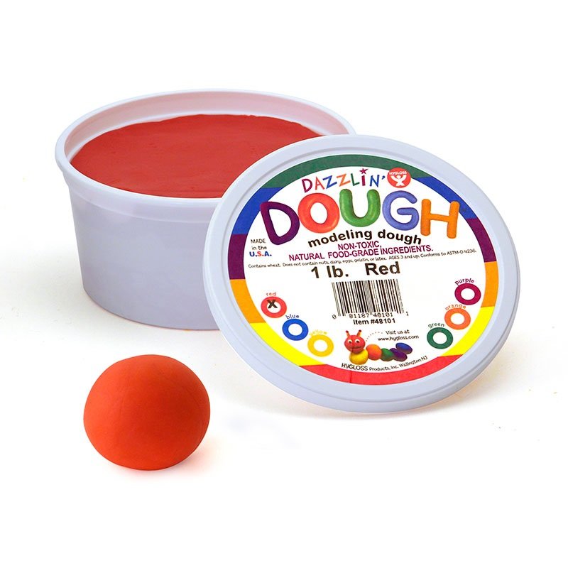 1 Lb 4916 of 6 Assorted Colors 6 Pounds Total Hygloss Products Kids Scented Dazzling’ Modeling Play Dough 