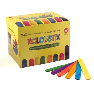 Jumbo Colorful Craft Sticks