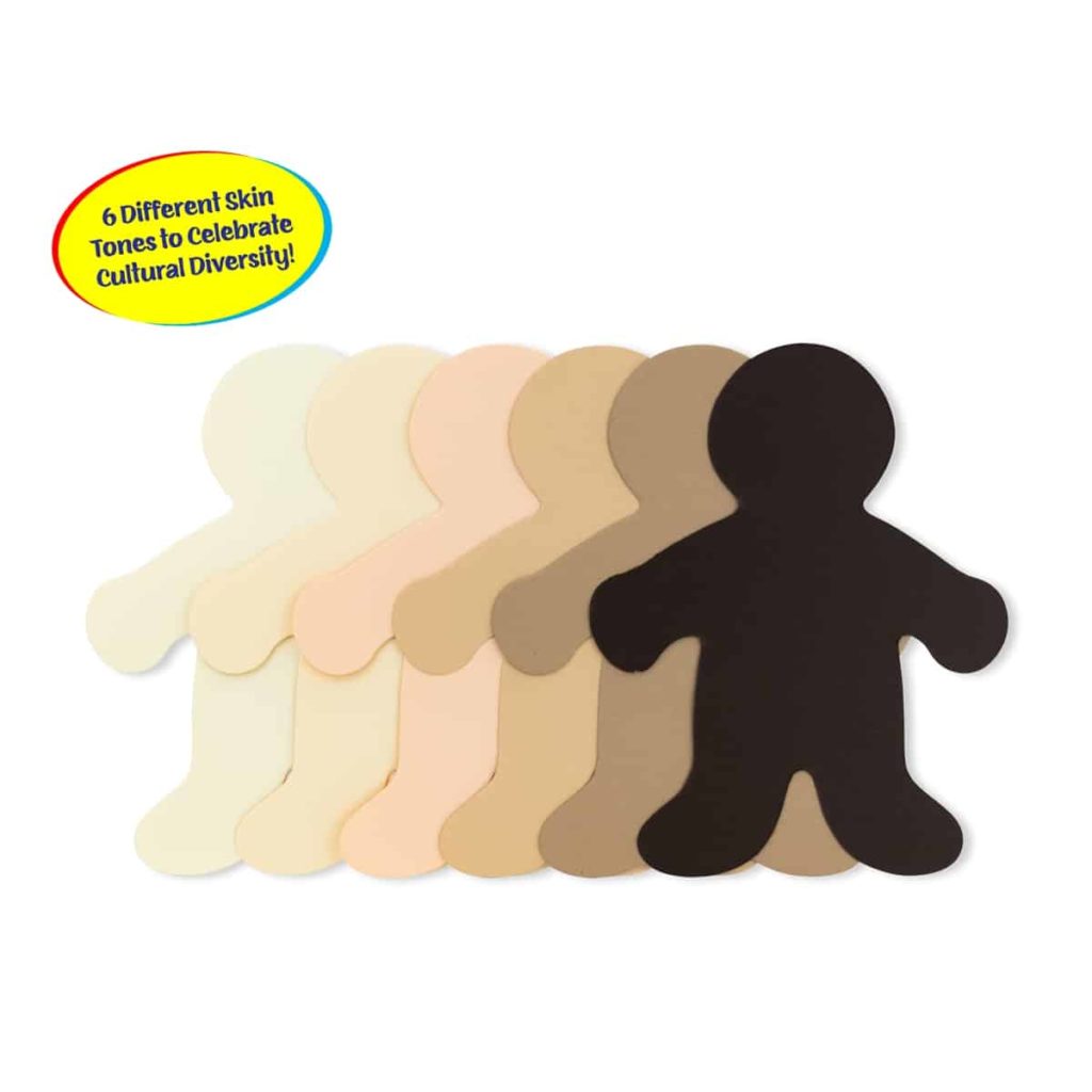 Buy Multicultural Skin Tone Activity Paper to Make People Create Models and  Decorate Arts and Crafts (Pack of 50 Sheets) Online at desertcartINDIA