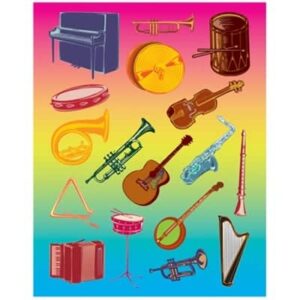 Musical Instruments Sticker Forms