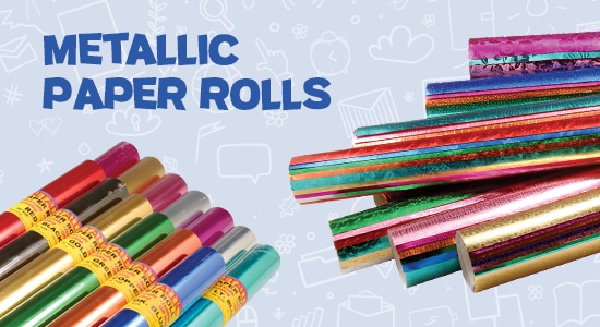 metallic paper rolls