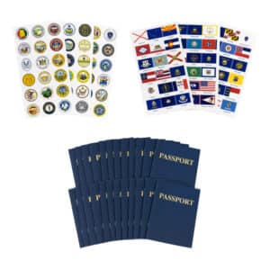United States Flag and Seal Stickers