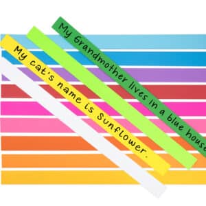 Bright Paper Sentence Strips