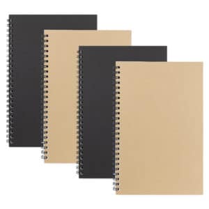 blank spiral notebooks